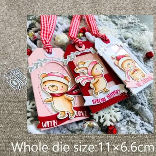 New Design Craft Metal Cutting Dies Geometric shapes tag decoration scrapbook die cuts Album Paper Card Craft Embossing die cuts