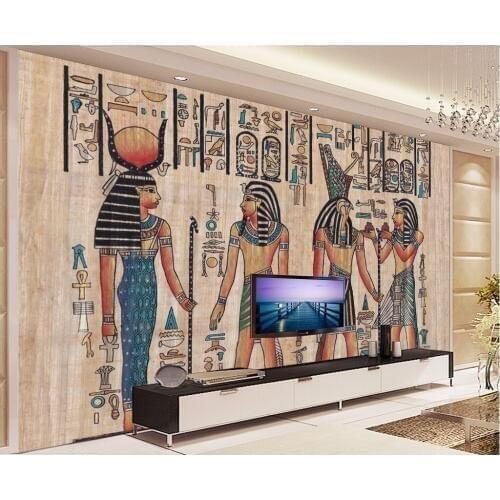 Beibehang murals-3d wallpapers home decor Photo background Ancient Egyptian civilization Mayan elders hotel large wall art mural