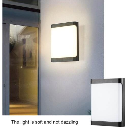 Outdoor Waterproof Wall Lamp LED Wall Sconce Garden Balcony Porch Decoration Light(Warm Light )