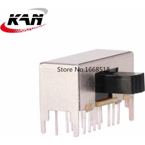 50PCS SK-43D01 4P3T Four pole three throw slide switch side insert 16 pin with 4 fixed pin factory direct switch