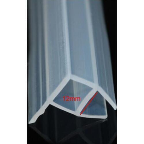 Silicone rubber glass shower door seal strip weather stripping for 12mm glass