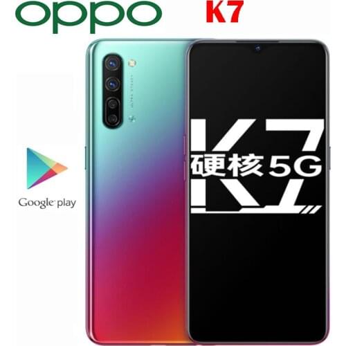Original Official New Oppo K7 5G Smartphone Snapgragon 765G 6.4 Inch OLED Screen 30W VOOC Charger 4025Mah 48.0MP Camera