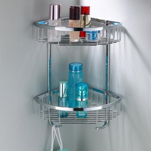 Bathroom Corner shelves 304 SUS shower shelf bathroom soap holder bathroom accessories