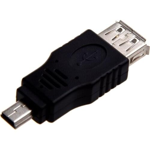 USB A Female to Mini USB B 5 Pin Male Adapter