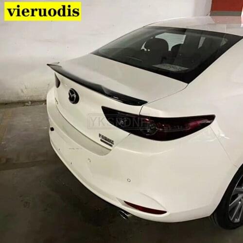 High Quality ABS Car Tail Wing Decoration Rear Trunk Spoiler For 2019 2020 2021 NEW Mazda 3 Axela Sedan