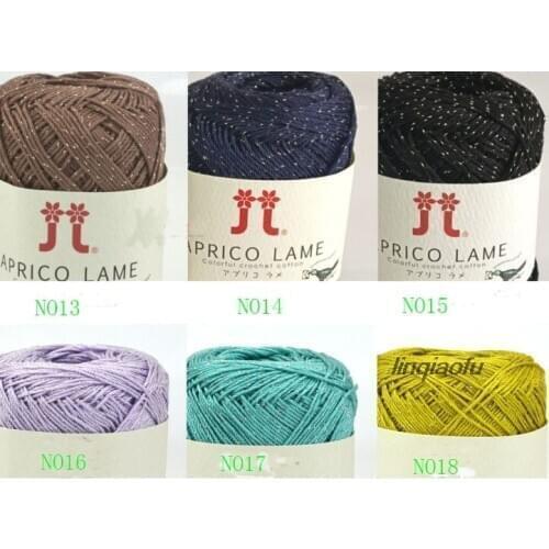 Japan imported high-end knitted cotton thread, medium fine cotton with gold wire