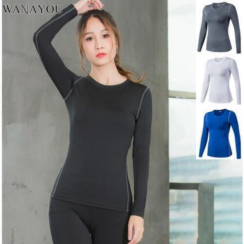 S-2XL Long Sleeve Running Shirt Woman, Sports Tops Gym Women, Workout T-Shirt, Training Fitness Shirt, Seamless Yoga Shirt