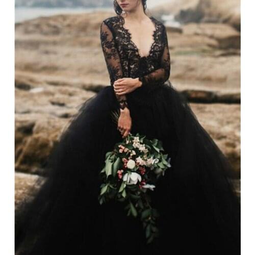 Black Wedding Dresses Robe De Mariée Formal Bride To Be атласное платье Vestido De Novia Sweep Train