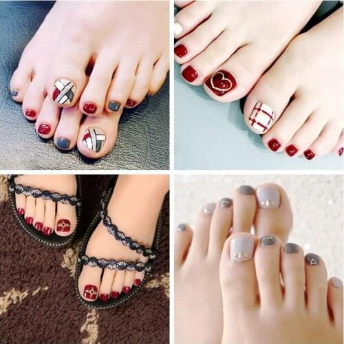 22 Tips/Sheet Manicure Decoration Full Beauty Nails Sticker Designer Nail Accesoires Sticker For Nails Nail Art