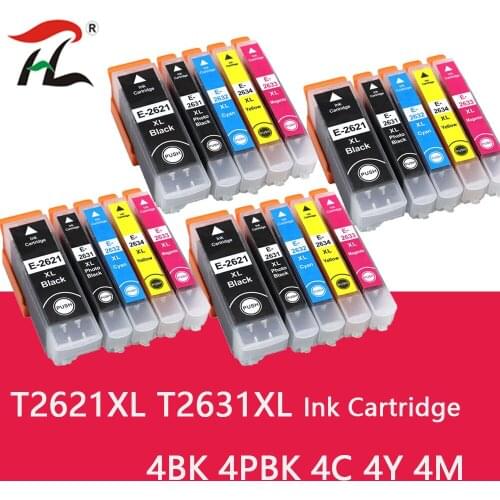 26XL Compatible for T2621 T2631 to T2634 Ink cartridge for Epson XP510 XP520 XP600 XP605 XP610 XP615 XP620 XP625 XP700 etc
