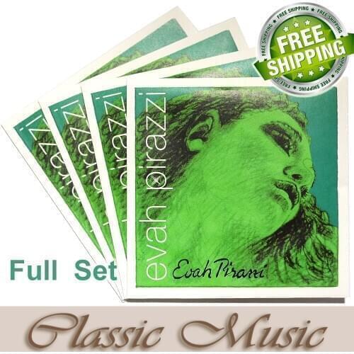 Free shipping ,Evah Pirazzi Violin Strings (419021) full Set, Ball End, made in Germany for 4/4