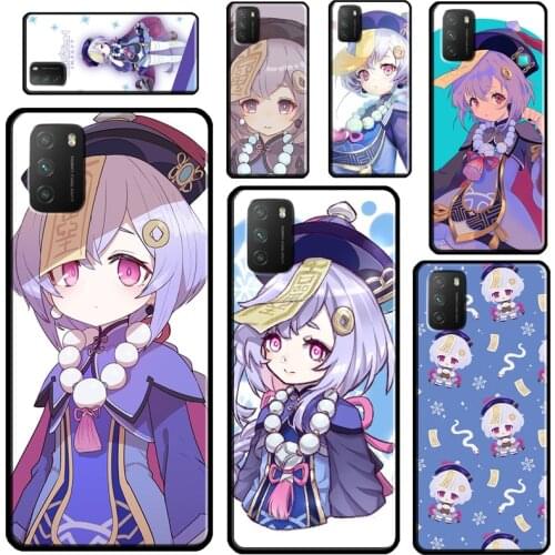 Genshin Impact Qiqi For Xiaomi Mi Note 10 Lite Mi 11 Ultra 9T 10T Pro A3 Phone Case For POCO F3 F2 M3 X3 Pro