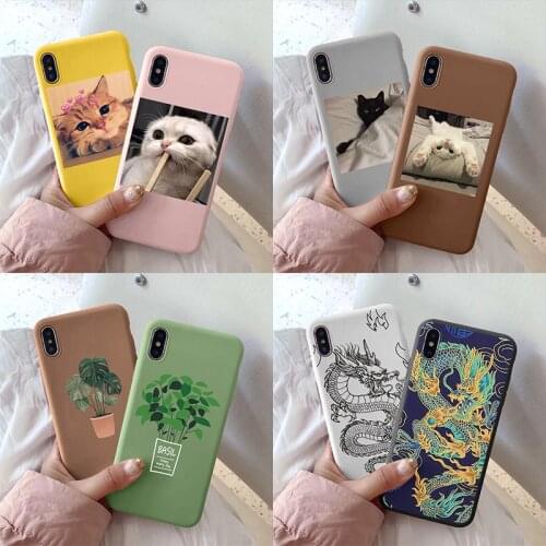 2pcs Couples Dragon Cactus Case For Xiaomi Redmi Note 8T 9 8 9S 7 6 Pro 5 7A Mi 10 Lite A1 A2 A3 8 9 SE 9T Poco X3 NFC TPU Cover