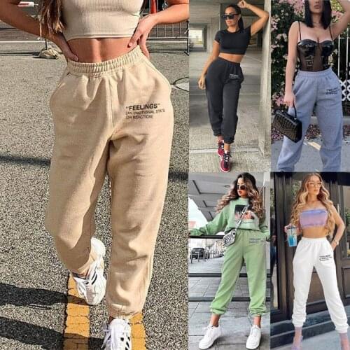2021 Harajuku Joggers Wide Leg SweatPants y2k top Women Trousers High Waist Pants Streetwear Korean Casual Pant Femme Fall