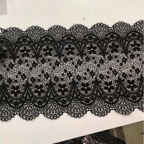 New export elastic lace fabric width 22cm DIY clothing underwear wrapped Elastic lace trim chest towel decoration accessories