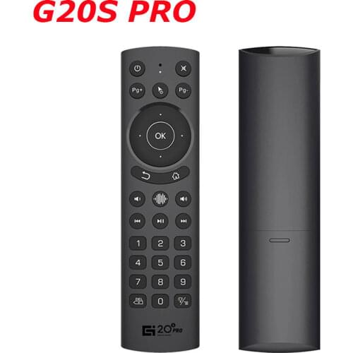 G20S Pro Voice Backlit Gyroscope Remote Control IR Learning Google Assistant 2.4G Wireless Smart Air Mouse for Android TV BOX PC
