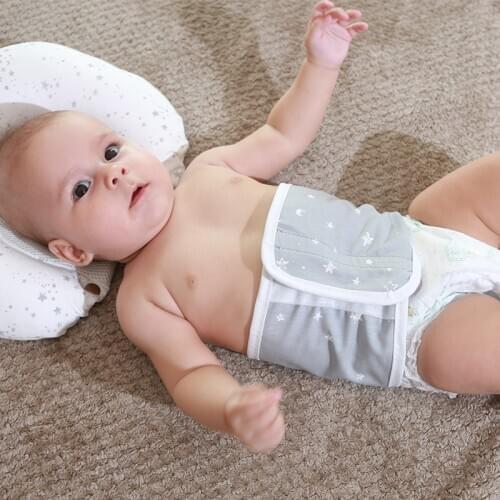 Hot sell Cotton Belly Belt Baby Bellybutton Protection Cute Cartoon Baby Newborn Bib Saliva Towel