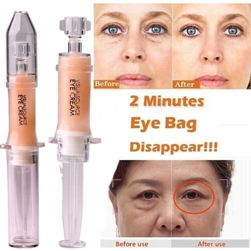 Hot sale 15g Eye Care Cream 2Mins Remove Dark Circles Fine Lines Eye Bag Against Aging Removal Deep Moisturizing Eye Serum TSLM2