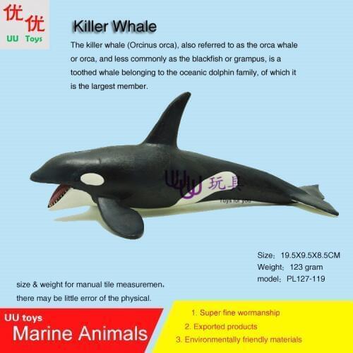 Hot toys Killer whale Simulation model Marine Animals Sea Animal kids gift educational props (Orcinus orca ) Action Figures