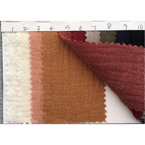 Cotton double diamond crepe fabric for bed sheets