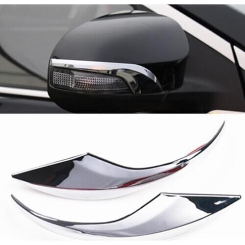 Chrome Side Door Rear View Mirror Cover Trim Garnish Molding Overlay Strip For Toyota Corolla 2014 2015 2016 2017 Altis E170