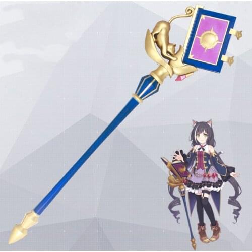 Game Princess Connect! Re:Dive Kyaru/Kiruya Momochi Kyaru Cosplay Prop PU Wands Canes Magic Book Karyl Weapon for Carnival Party