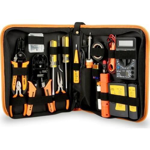 JAKEMY P15 Network Repair Tool Set Electric Pen Line Tester Electric Chrome Iron Mesh Pliers