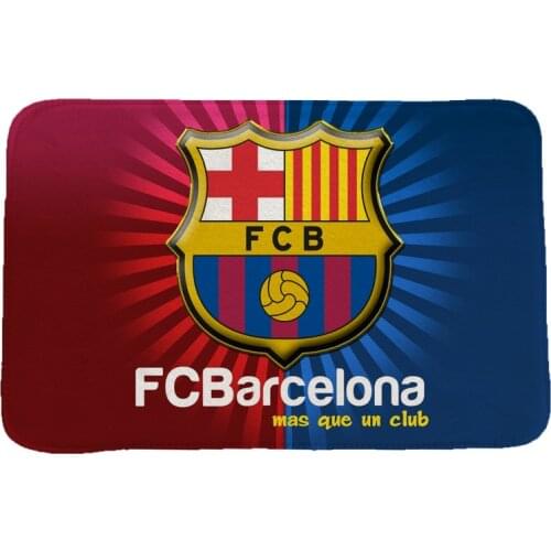 Football Logo Creative 3D Printing Carpets and Rugs for Bedroom Living Room Carpet Kitchen Bathroom Anti-Slip Floor Mats