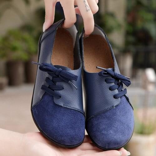 Flat Shoes Womens Fashion Summer Lace Up Flats Shoes For Women Sneakers 2021 Comfort Soft Ladies Non-Slip Shoes Zapatillas Mujer