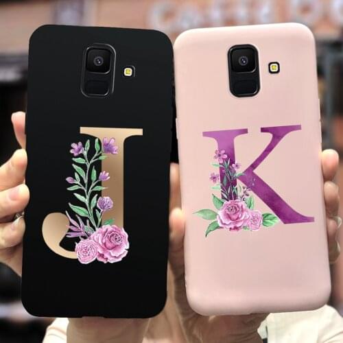 Cute Letters Case For Samsung Galaxy A6 2018 A600F Case Soft Silicone Back Cover For Samsung A6 Plus 2018 A610 A610F Phone Cases