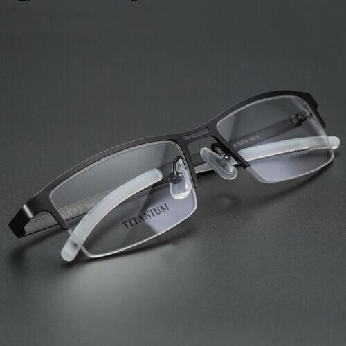 Titanium Glasses High Quality Square Men Eyeglasses Prescription Glasses Full Frame Designer Optical Glasses Frame 032