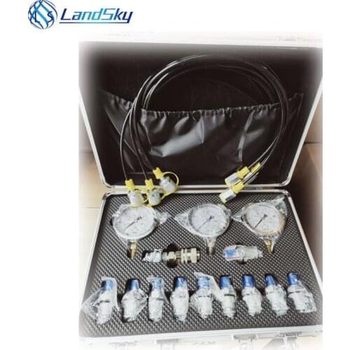 Auto parts Hydraulic Pressure Test Kit Testing Hose Coupling Gauge Tools Accessory charging tool pressure test gauges