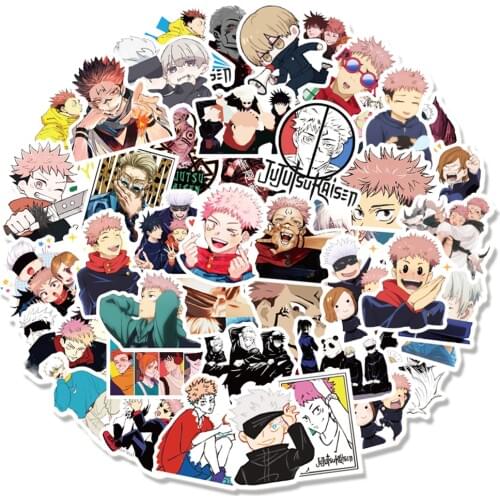 10/30/50/100PCS Anime Jujutsu Kaisen Graffiti Waterproof Stickers For Motorcycle Helmet Laptop Luggage Cartoon Decal Sticker Toy