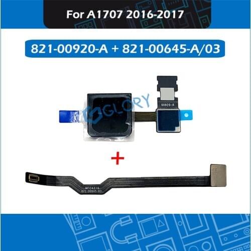 Original 821-00920-A 821-00645-A/03 For Macbook Pro Retina 15" A1707 Touch ID Button Power Button + Cable Replacement