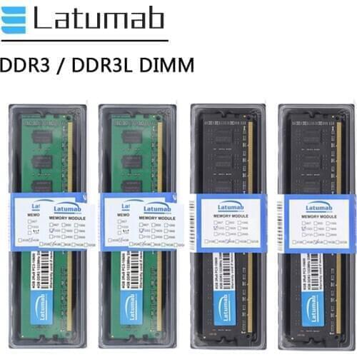 Latumab DDR3 4G 8G 1866MHz 1600MHz 1333MHz 1066MHz Desktop Memory 240Pin PC Memory 1.5V 1.35V Memoria RAM DDR3 Memory Module