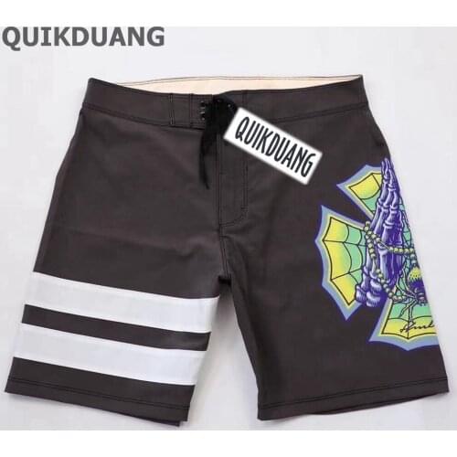 NWT Spandex Beachshorts Men Boardshorts Stretch Surf Pants Swim Shorts Quick-Dry Waterproof Bermuda E539