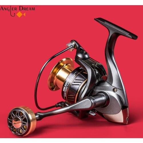 ANGLER DREAM Fishing Accessories Fishing Reel 1000-7000 8KG Max Drag Spare High Tensile Metal Spinning Wheel Sea Fishing Reel