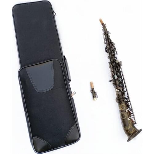 Made in Japan Soprano Saxophone Reference Matte Black Lacquer B-flat Soprano Sax With Case Mouthpiece Reeds Neck