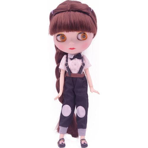 Blyth Doll BJD, Neo Blyth Doll Nude Customized Frosted Face Dolls Can Changed Makeup and Dress DIY, 1/6 Ball Jointed Dolls SNO7