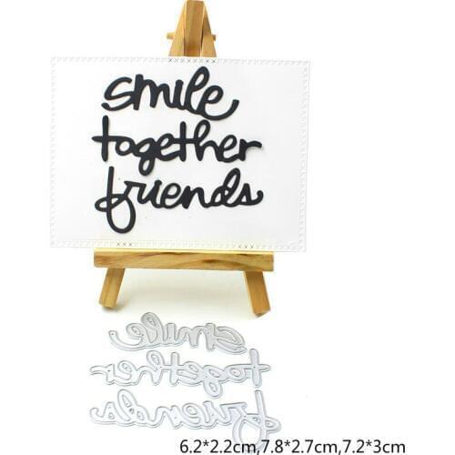 Smile Metal Cutting Dies Stencil for DIY Scrapbooking Album Embossing Paper Cards Deco Crafts Die Cuts