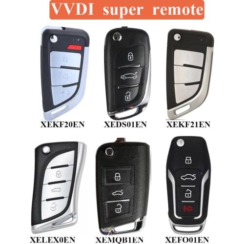 Xhorse Universal VVDI Super Remote with Electronic Super Chip Car Key for VVDI MINI Key Tool VVDI2 Programmer XEDS01/MQB1/FO01