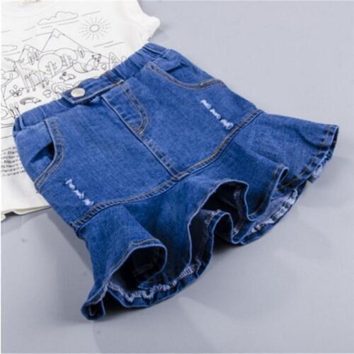 2 3 4 5 6 Years Girls Skirts Korean Denim Skirt Fashion Spring Summer Mermaid Skirt 2019 New Arrival Toddler Baby Girl Skirt
