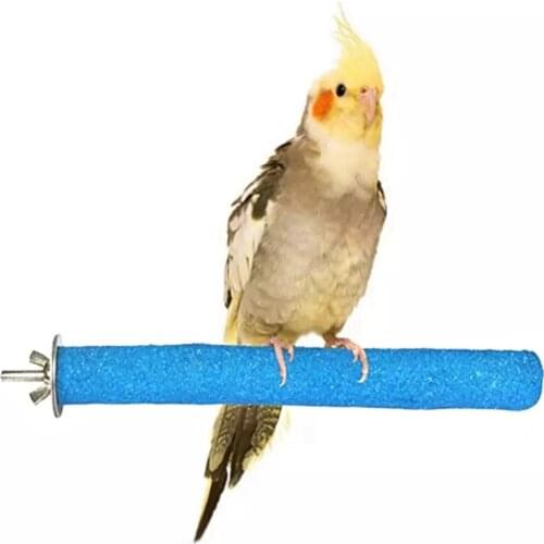 20CM Bird Perch Rough Surfaced Anti-Bite Wood Bird Cage Perch Bird Stand Parrot Perch Funny Training Toys Pet Parrot Products