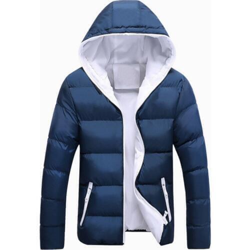 2019 New Hooded Winter jacket Men Casual Warm Cotton Down Parka Coat Mens Jackets and Coats Outwear Brand Parkas Men Clothes