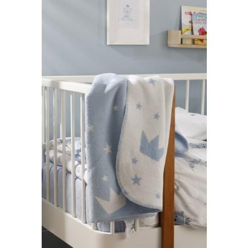 2021 New High Quality Soft Baby Blanket Blue Color Cotton Rugs Babies Modern Plain Designed Wraps 100x120 CM Hot Sale Trend