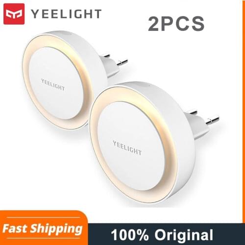 2PCS Wireless LED Night Light Mini Light Sense Controller 220V EU Plug Nightlight Lamp Operated Lamp for Room Hallway Pathway