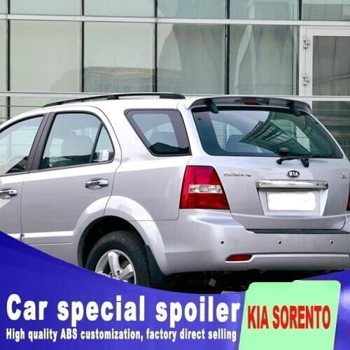 Big high quality Double clip door style spoiler 2001 2002 2003 2004 2005 2006 for kia Sorento primer or any color spoilers