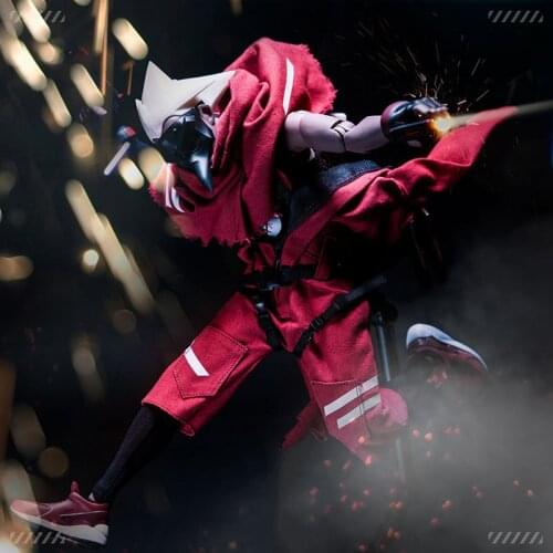 FLIP KING For Collection 1/6 Scale Male Solider Trendy Military 12 inch Action Figure with Robot Model for Fans Gifts