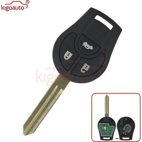 Kigoauto Car Remote Key Suit for NISSAN FCC ID CWTWB1U761 March Qashqai Sunny Sylphy Tiida X-Trail 433MHz ID46 Chip