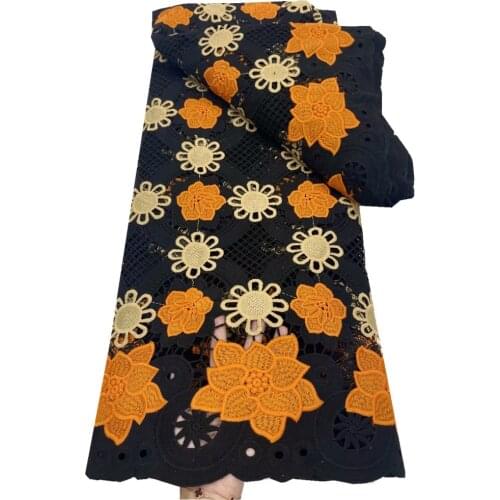 SJ Lace African Guipure Lace Fabric 2021 High Quality French Cotton Lace Embroidery Nigerian Cord Lace Fabric For Dress j5-84